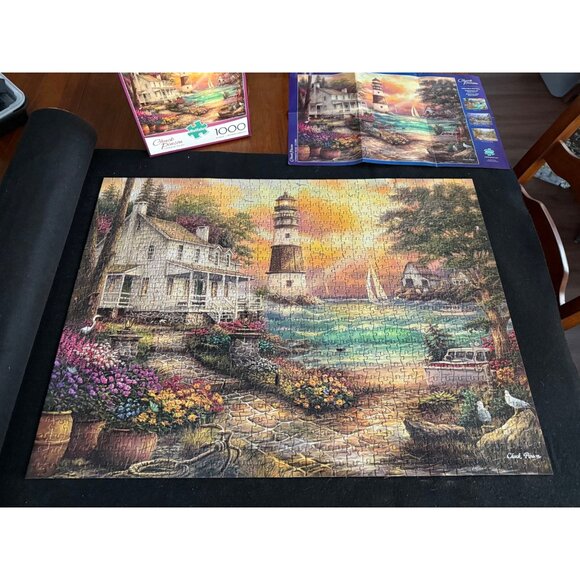 Chuck Pinson Cottage By The Sea 1000-Piece Jigsaw Puzzle By Buffalo Games - Picture 3 of 3